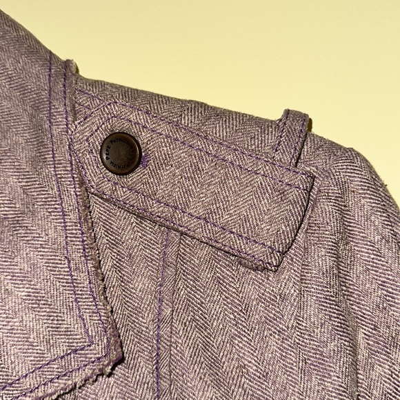 Silk Blazer Made in Italy size 44 Purple - Picture 4 of 7